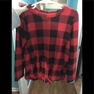 Girls 4/5t buffalo plaid top